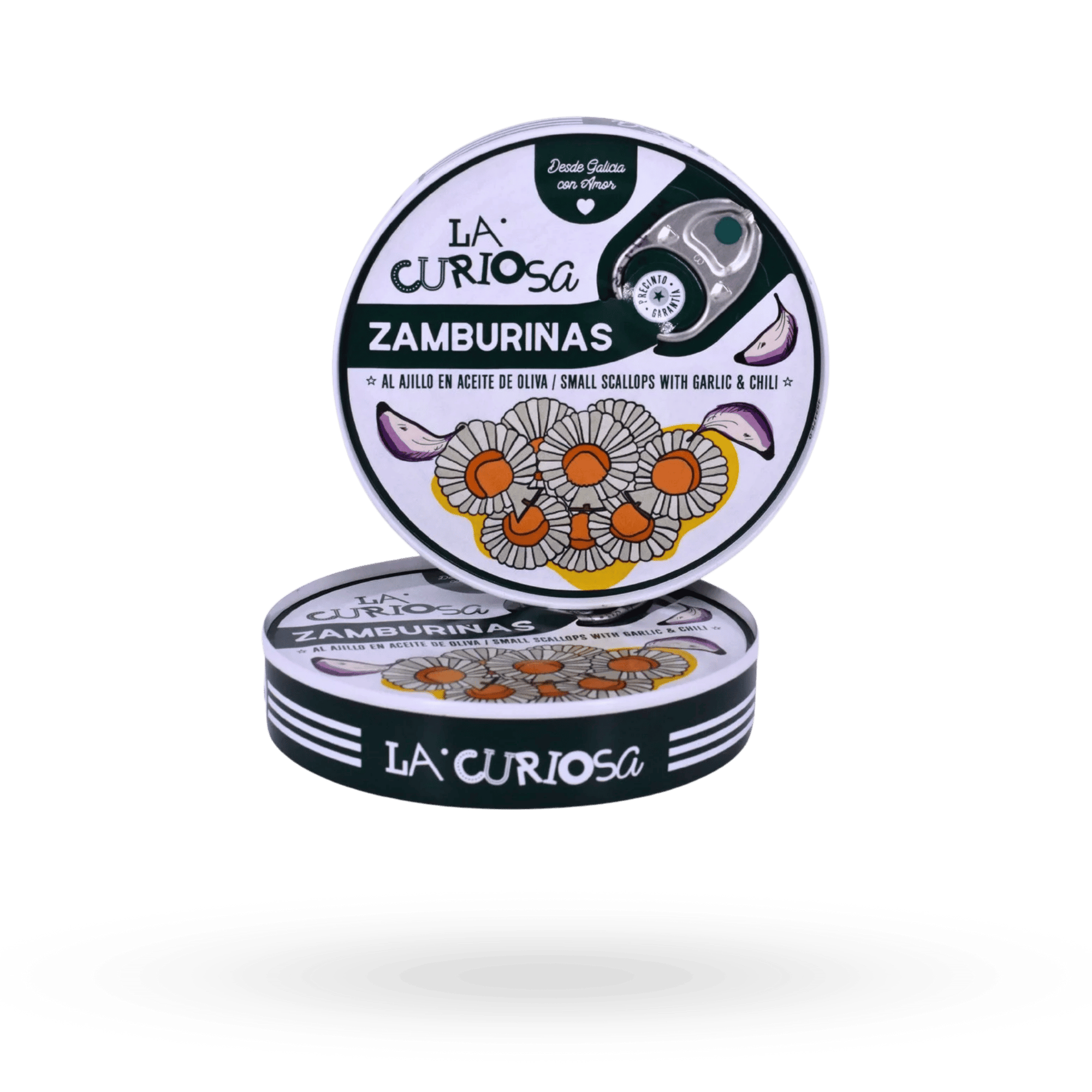 Zamburiñas al Ajillo 110g - La Curiosa