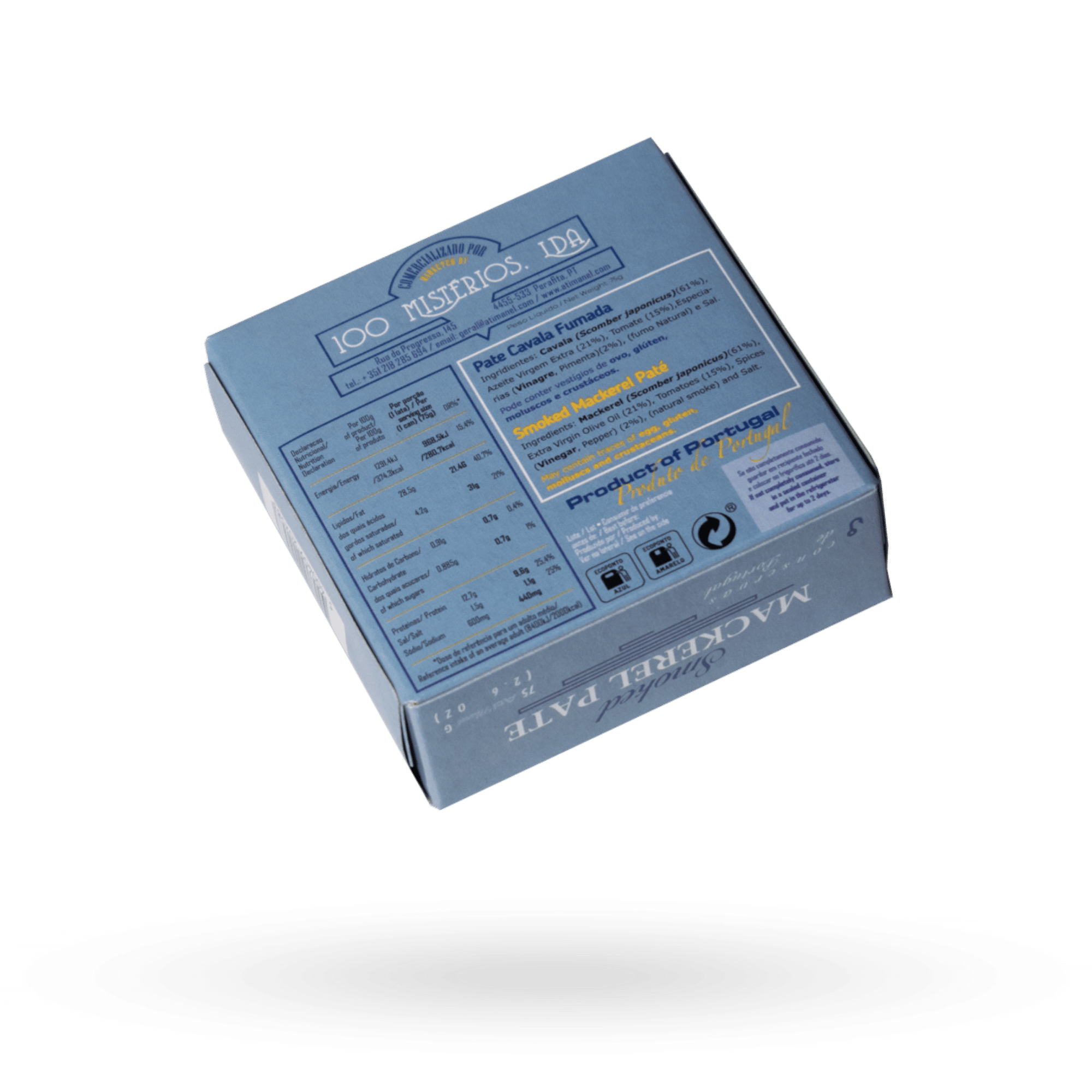 Paté de Caballa Ahumada 75g - Ati Manel