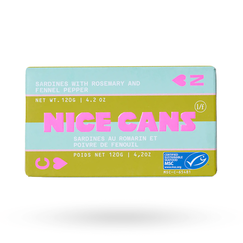 Sardinas con Romero e Hinojo 120g – Nice Cans