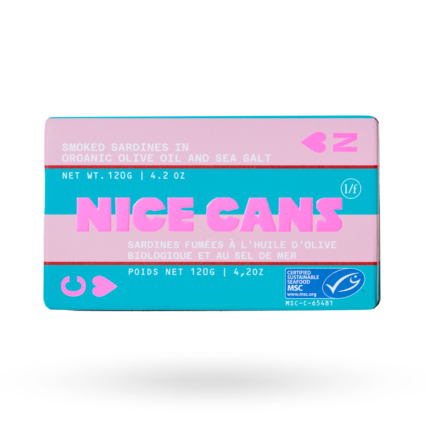 Sardinas Ahumadas en Aceite de Oliva Orgánico y Sal de Mar 120g – Nice Cans