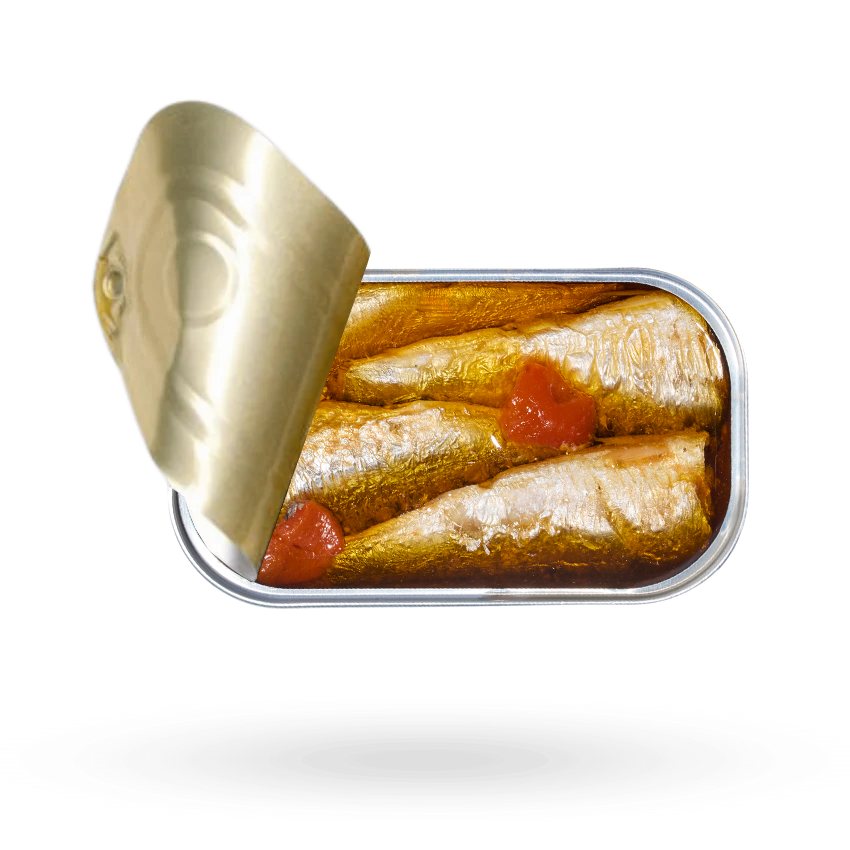 Sardinas en Tomate y Pimientos 120g – Nice Cans