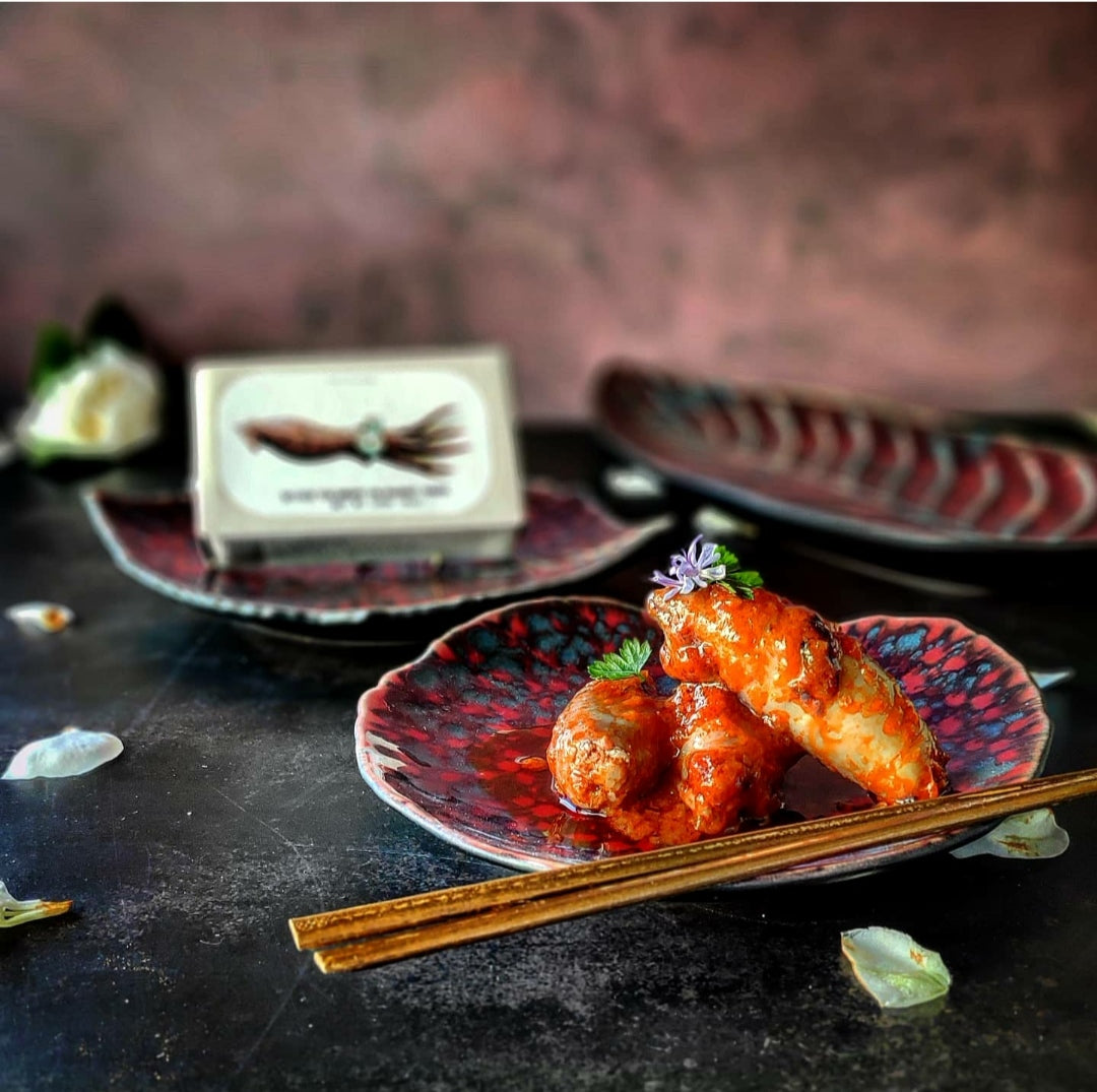 Sugerencia de presentación de los calamares en salsa ragú de José Gourmet